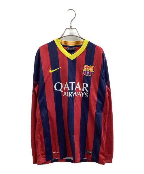 NIKE（ナイキ）NIKE (ナイキ) ゲームシャツ / 547926-413 / FCバルセロナ 13/14 HOME / Fc Barcelona レッド×ネイビー サイズ:Mの古着・服飾アイテム