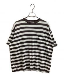 Graphpaper（グラフペーパー）の古着「Border S/S Pocket Tee」｜ブラウン