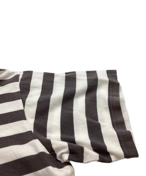 Graphpaper（グラフペーパー）Graphpaper (グラフペーパー) Border S/S Pocket Tee ブラウン サイズ:1の古着・服飾アイテム