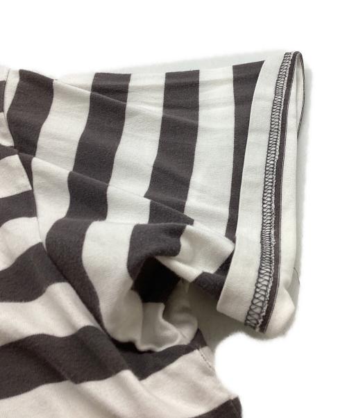 Graphpaper（グラフペーパー）Graphpaper (グラフペーパー) Border S/S Pocket Tee ブラウン サイズ:1の古着・服飾アイテム