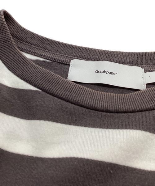 Graphpaper（グラフペーパー）Graphpaper (グラフペーパー) Border S/S Pocket Tee ブラウン サイズ:1の古着・服飾アイテム