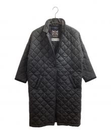 LAVENHAM×STAMP AND DIARY（ラベンハム×スタンプアンドダイアリー）の古着「キルティングコート」｜ブラック