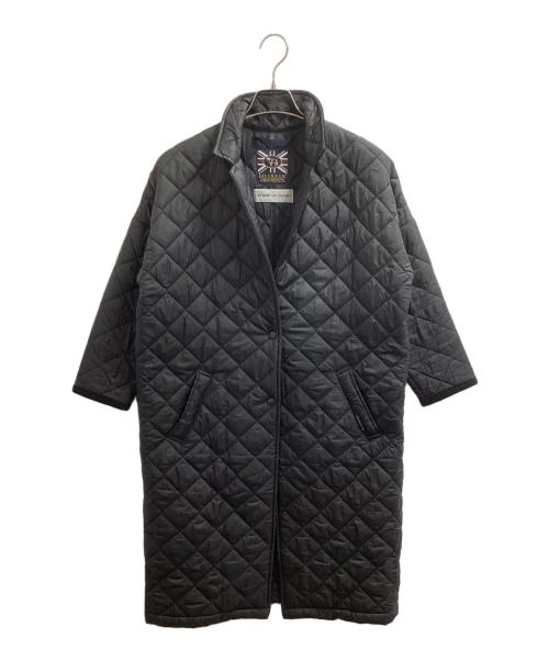 LAVENHAM（ラベンハム）LAVENHAM (ラベンハム) STAMP AND DIARY (スタンプアンドダイアリー) キルティングコート ブラック サイズ:36の古着・服飾アイテム