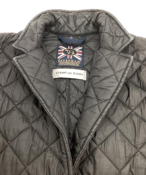 LAVENHAM（ラベンハム）LAVENHAM (ラベンハム) STAMP AND DIARY (スタンプアンドダイアリー) キルティングコート ブラック サイズ:36の古着・服飾アイテム