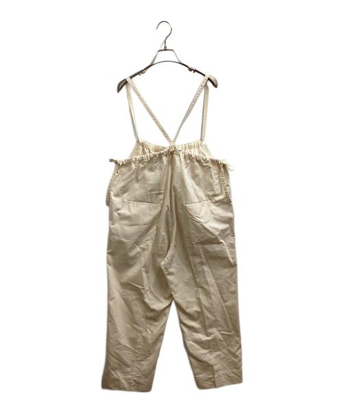 DRAWER（ドゥロワー）Drawer (ドゥロワー) コットンシルクオーバーオール ベージュ サイズ:36の古着・服飾アイテム