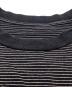 中古・古着 THE ENNOY PROFESSIONAL (ザ エンノイ プロフェッショナル) ロゴボーダーTシャツ　SS21BRENCT06AM ブラック×ホワイト サイズ:L：10000円