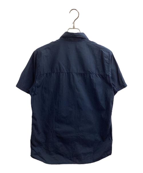 STONE ISLAND（ストーンアイランド）STONE ISLAND (ストーンアイランド) ジップシャツ　/　581511402 ネイビー サイズ:Lの古着・服飾アイテム