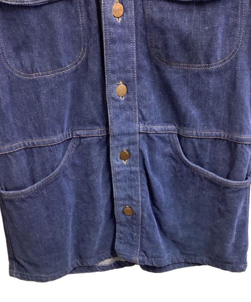 Wrangler（ラングラー）Wrangler (ラングラー) Denim Bush Jacket   ネイビー サイズ:Sの古着・服飾アイテム