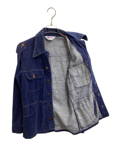 Wrangler（ラングラー）Wrangler (ラングラー) Denim Bush Jacket   ネイビー サイズ:Sの古着・服飾アイテム