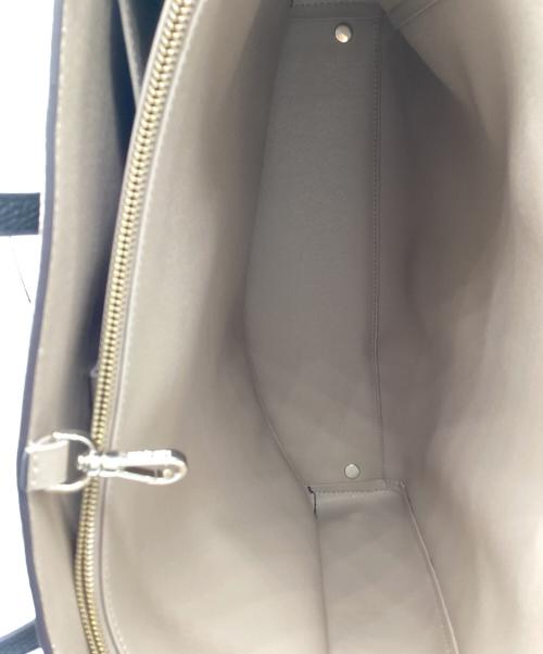 Kate Spade（ケイトスペード）Kate Spade (ケイトスペード) ノット カラーブロック ペブル レザー ラージ トート/7914-299-0362 ベージュ×ピンクの古着・服飾アイテム