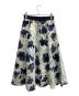 ANAYI (アナイ) フラワーオーガンジーフレアスカート　102417-11-300-65-380　24SS ホワイト×ネイビー サイズ:38：17000円