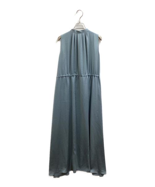 Noble（ノーブル）Noble (ノーブル) サッカーサテンドロストワンピース ブルー サイズ:表記無しの古着・服飾アイテム