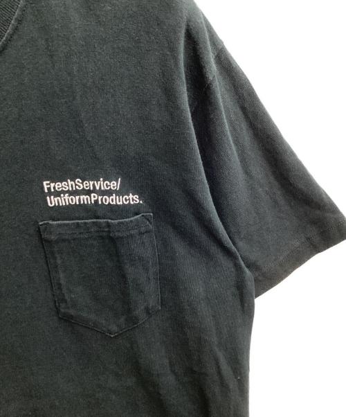 FreshService（フレッシュサービス）FreshService (フレッシュサービス) ポケットTシャツ ブラック サイズ:XLの古着・服飾アイテム
