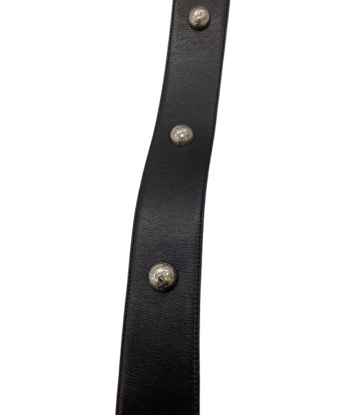 CELINE（セリーヌ）CELINE (セリーヌ) スタッズベルト / イタリア製 ブラックの古着・服飾アイテム
