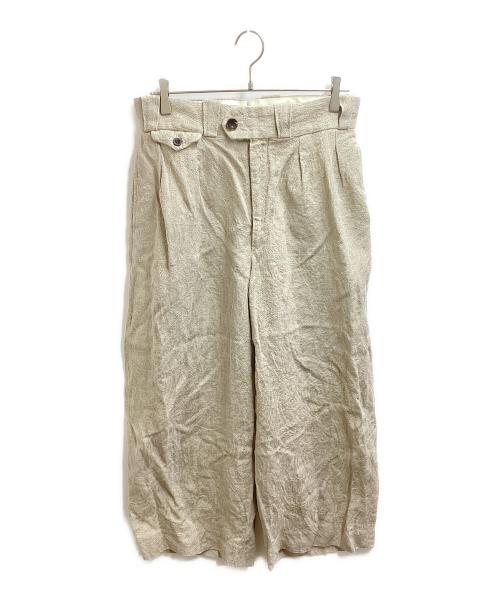 NEZU YOHINTEN（ネヅヨウヒンテン）NEZU YOHINTEN (ネヅヨウヒンテン) スクェアードビーテーパードタンゴパンツ / 100616 アイボリー サイズ:2の古着・服飾アイテム