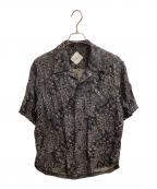 ETHOSENSエトセンス）の古着「SS jaquard shirt　/　6E122-27」｜ブラック