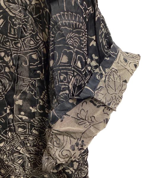 ETHOSENS（エトセンス）ETHOSENS (エトセンス) SS jaquard shirt　/　6E122-27 ブラック サイズ:不明の古着・服飾アイテム