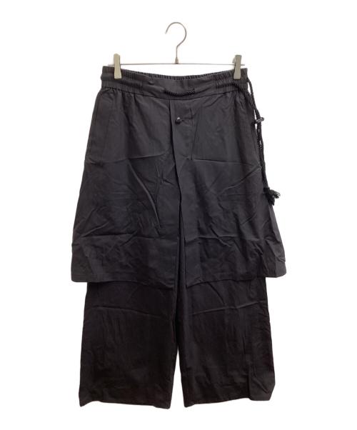 ETHOSENS（エトセンス）ETHOSENS (エトセンス) Layered pants / 1E124-71 グレー サイズ:不明の古着・服飾アイテム