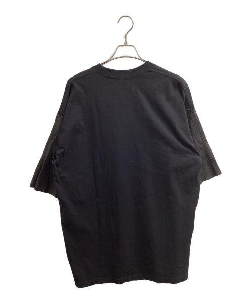 i'm here（アイムヒアー）i'm here (アイムヒアー) Washable Leather Sleeve : T-SHIRTS ブラック サイズ:Mの古着・服飾アイテム