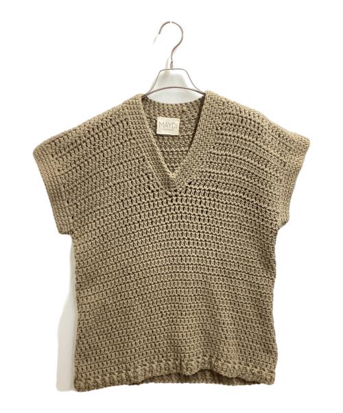 MAYDI（マイディ）MAYDI (マイディ) ニットベスト ブラウン サイズ:Mの古着・服飾アイテム