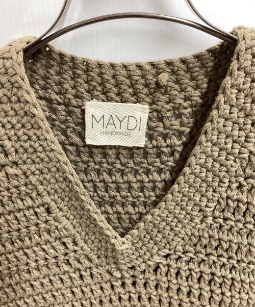 MAYDI（マイディ）MAYDI (マイディ) ニットベスト ブラウン サイズ:Mの古着・服飾アイテム