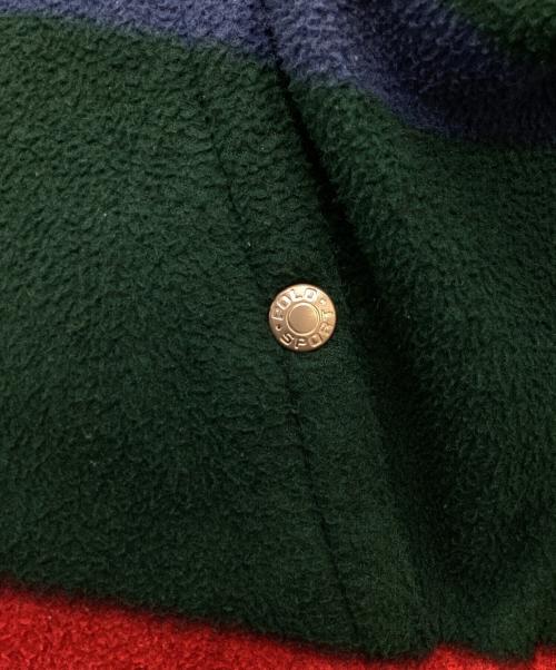 POLO SPORT（ポロスポーツ）POLO SPORT (ポロスポーツ) ボーダーフリーススイングトップ グリーン サイズ:Mの古着・服飾アイテム