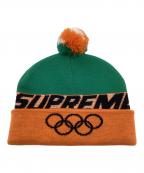 SUPREMEシュプリーム）の古着「Olympic Beanie」｜オレンジ×グリーン