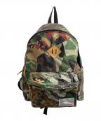 ANREALAGE×MEDICOM TOYアンリアレイジ×メディコム・トイ）の古着「パッチワークバックパック / MADE IN JAPAN」｜グリーン