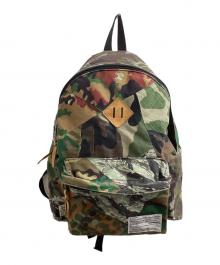 ANREALAGE×MEDICOM TOY（アンリアレイジ×メディコム・トイ）の古着「パッチワークバックパック / MADE IN JAPAN」｜グリーン