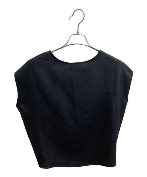 SOEJU（ソージュ）SOEJU (ソージュ) リネーラショートスリーブコクーンブラウス ブラック サイズ:Sの古着・服飾アイテム