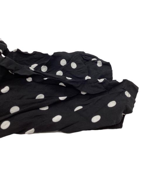 SINME（シンメ）SINME (シンメ) レーヨンドットティアードロングワンピース / F03 ブラック サイズ:Mの古着・服飾アイテム