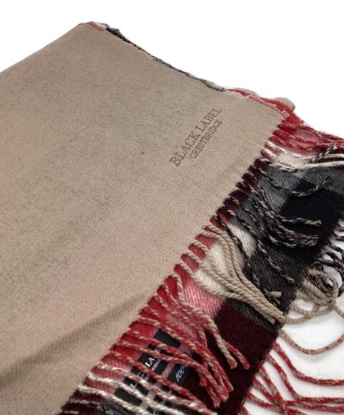 BLACK LABEL CRESTBRIDGE（ブラックレーベル クレストブリッジ）Cashmere 100% Scarf check pattern red / カシミヤ100% マフラー チェック柄 レッド / 51710-872-44 / Made in JAPAN / 日本製の古着・服飾アイテム