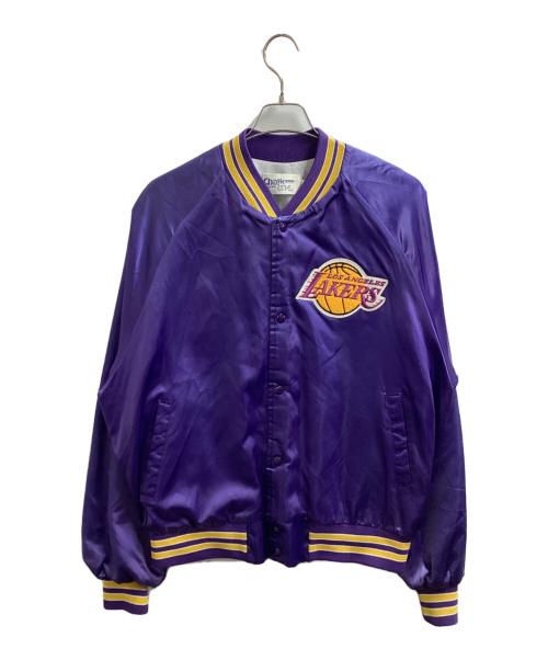 Chalk Line（チョークライン）Chalk Line (チョークライン) スタジャン / 90s レイカーズ パープル サイズ:XLの古着・服飾アイテム