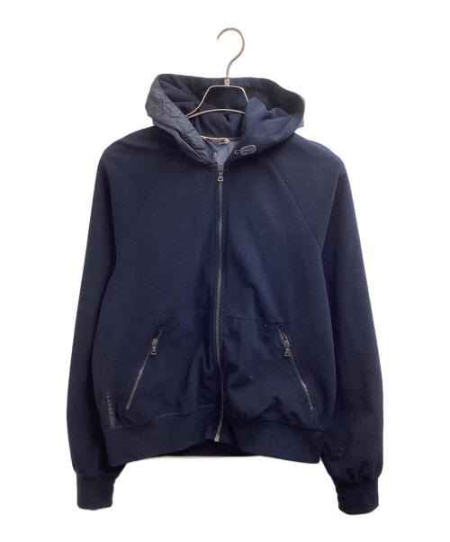 PRADA SPORTS（プラダスポーツ）PRADA SPORTS (プラダスポーツ) ナイロン切替フーデッドジップアップパーカー/SJC185 AA6 ネイビー サイズ:Mの古着・服飾アイテム