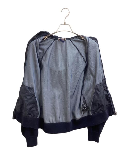 PRADA SPORTS（プラダスポーツ）PRADA SPORTS (プラダスポーツ) ナイロン切替フーデッドジップアップパーカー/SJC185 AA6 ネイビー サイズ:Mの古着・服飾アイテム