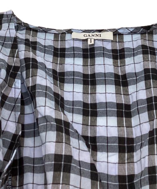 GANNI（ガニー）Ganni (ガニー) Charron Wrap Dress / シャロンラップドレス / DK21664731 ブルー サイズ:36の古着・服飾アイテム