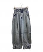 PRANK PROJECTプランクプロジェクト）の古着「High Waist Banana Denim Pants / 31241465202」｜インディゴ