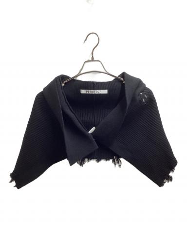 中古・古着通販】PERVERZE (パーバーズ) Damaged Knit Cape and Apron