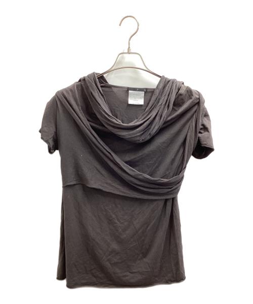JULIUS（ユリウス）JULIUS　 (ユリウス) HOOP NECK CUT & SEWN / Tシャツ グレー サイズ:1の古着・服飾アイテム