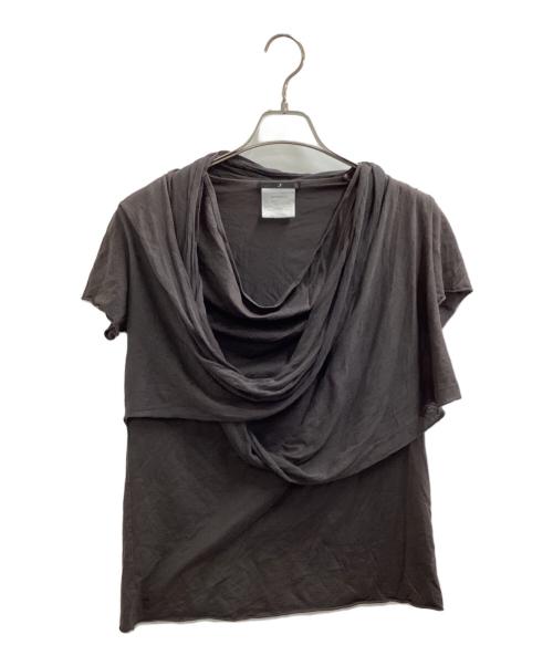 JULIUS（ユリウス）JULIUS　 (ユリウス) HOOP NECK CUT & SEWN / Tシャツ グレー サイズ:1の古着・服飾アイテム