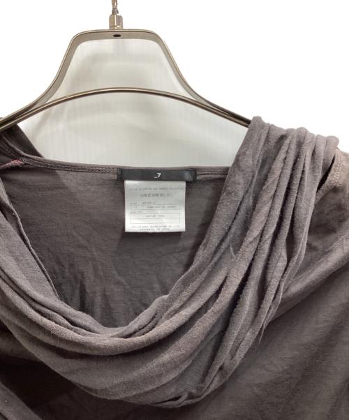 JULIUS（ユリウス）JULIUS　 (ユリウス) HOOP NECK CUT & SEWN / Tシャツ グレー サイズ:1の古着・服飾アイテム