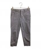 45Rフォーティファイブ・アール）の古着「裾ダブル ベーシック テーパード スラックス / 705-6099 / ギンガムチェック」｜ブラック