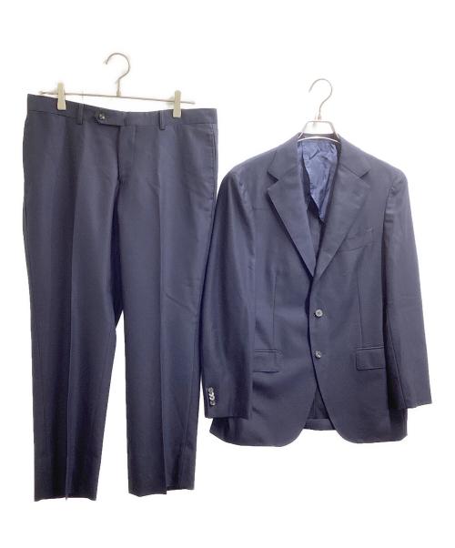 UNIVERSAL LANGUAGE（ユニバーサルランゲージ）UNIVERSAL LANGUAGE (ユニバーサルランゲージ) TR24 セットアップスーツ / AQH401 / SUPER150's ネイビー サイズ:170cm-4Dropの古着・服飾アイテム