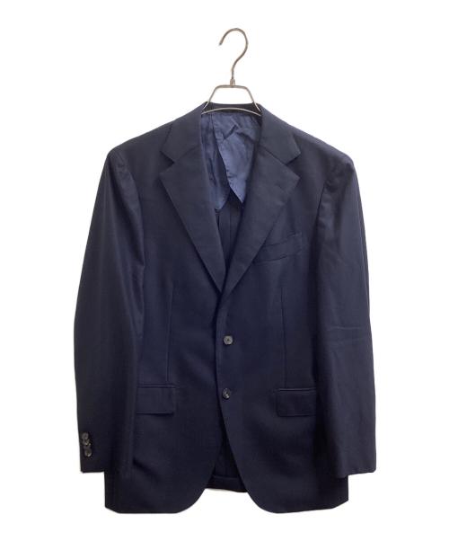 UNIVERSAL LANGUAGE（ユニバーサルランゲージ）UNIVERSAL LANGUAGE (ユニバーサルランゲージ) TR24 セットアップスーツ / AQH401 / SUPER150's ネイビー サイズ:170cm-4Dropの古着・服飾アイテム