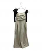Andequalアンドコール）の古着「ribbon shoulder combinaiso　/　A25SS009」｜ベージュ