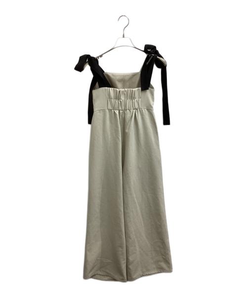 Andequal（アンドコール）Andequal (アンドコール) ribbon shoulder combinaiso　/　A25SS009 ベージュ サイズ:Sの古着・服飾アイテム