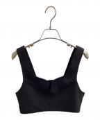 TODAYFULトゥデイフル）の古着「ウールスリットビスチェ　12220423」｜ブラック