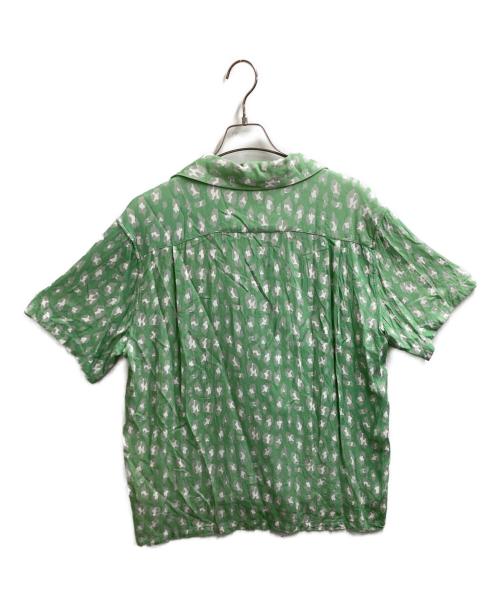 NEAT ALOHA（ニートアロハ）NEAT ALOHA (ニートアロハ) レーヨンオープンカラーシャツ グリーン サイズ:Lの古着・服飾アイテム