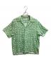 NEAT ALOHA（ニートアロハ）の古着「レーヨンオープンカラーシャツ」｜グリーン