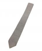 Thom Browneトムブラウン）の古着「シアーサッカーネクタイ / seersucker / Made in Italy / イタリア製」｜グレー